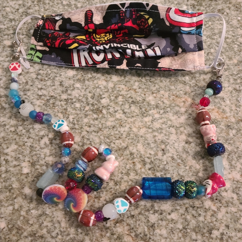 Custom Face mask chain/lanyard
